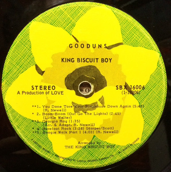 King Biscuit Boy - Gooduns - 1971