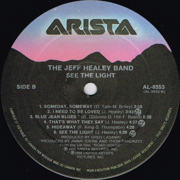 Jeff Healey Band, The - See The Light - 1988