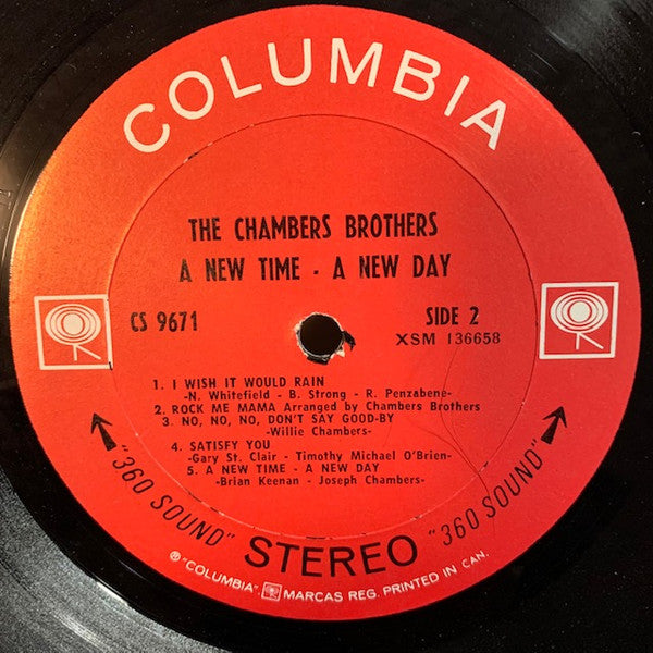 The Chambers Brothers - A New Time - A New Day Vinyl Record