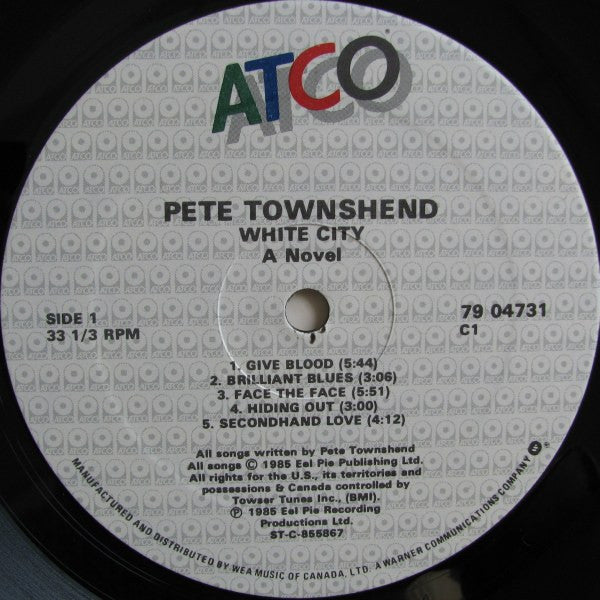 Pete Townshend - White City (A Novel) - 1985
