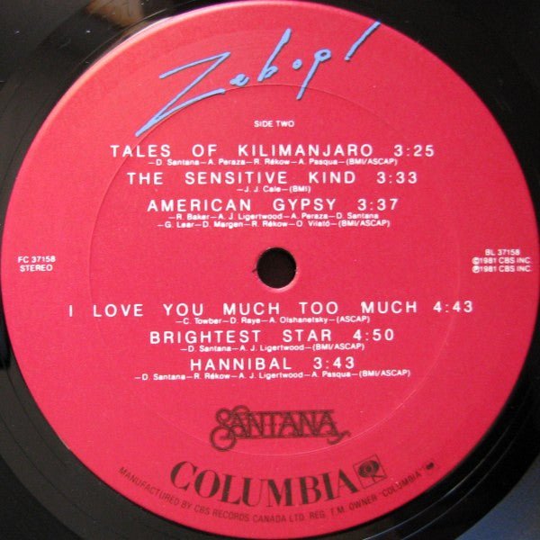Santana - Zebop!