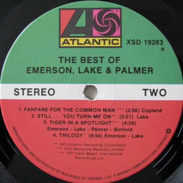 Emerson, Lake & Palmer - The Best Of Emerson Lake & Palmer Vinyl Record