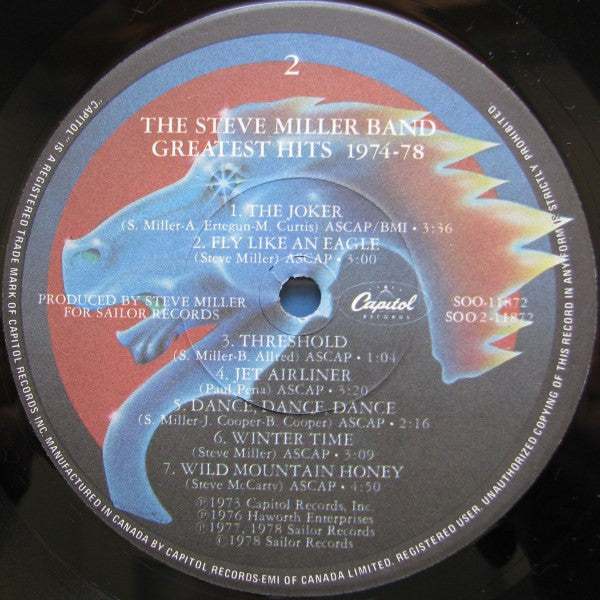 Steve Miller Band - Greatest Hits 1974-78 Vinyl Record