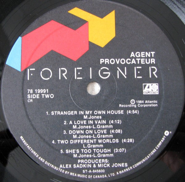 Foreigner - Agent Provocateur