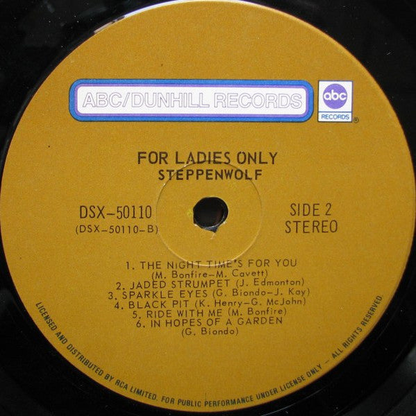 Steppenwolf - For Ladies Only - 1971