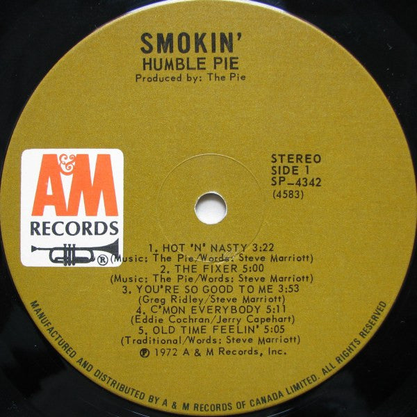 Humble Pie - Smokin' - 1972