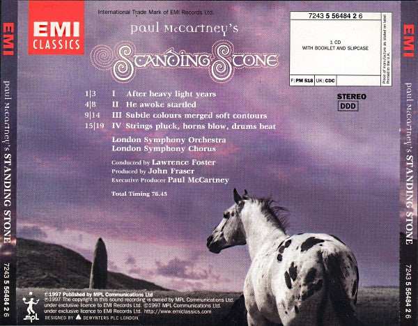 London Symphony Orchestra - Paul McCartney's Standing Stone (CD) - 1997