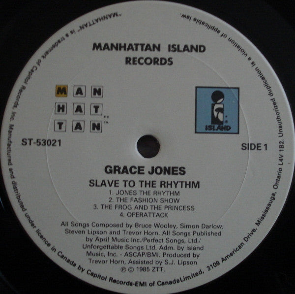 Grace Jones - Slave To The Rhythm Vinyl Record