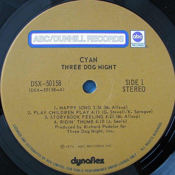 Three Dog Night - Cyan - 1973