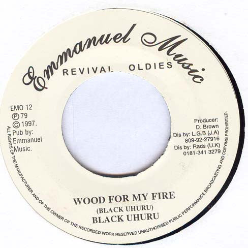 Black Uhuru - Wood For My Fire - 1997
