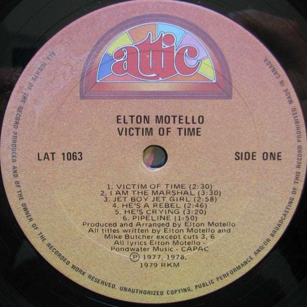 Elton Motello - Victim Of Time - 1979