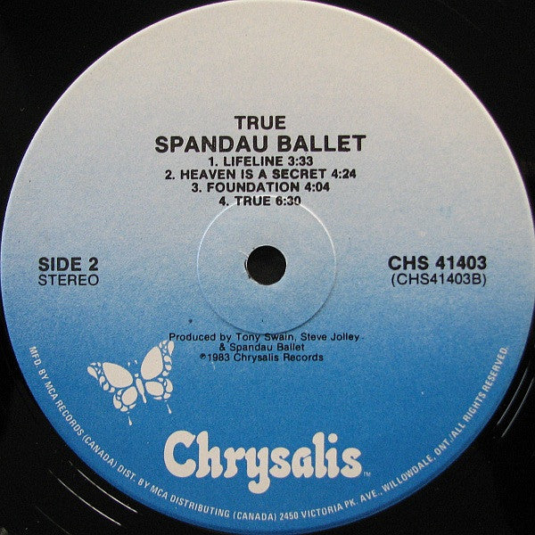 Spandau Ballet - True Vinyl Record