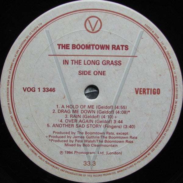 Boomtown Rats, The - In The Long Grass - 1984