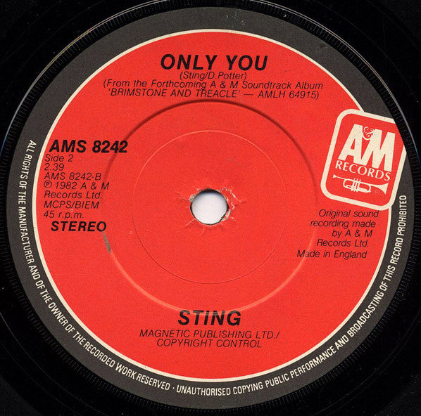 Sting - Spread A Little Happiness - 1982
