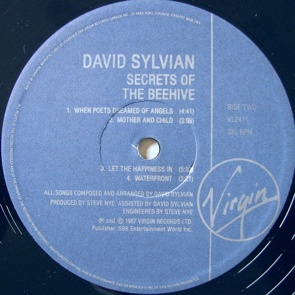 David Sylvian - Secrets Of The Beehive - 1987