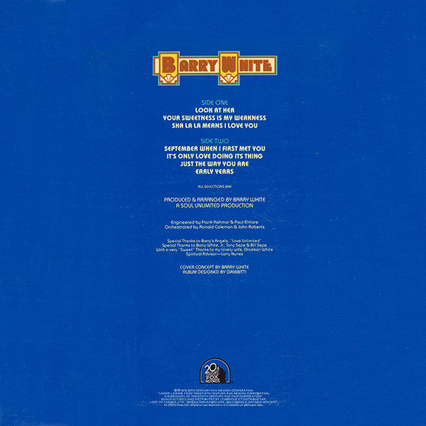 Barry White - Barry White The Man - 1978