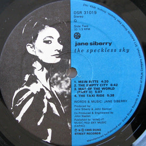 Jane Siberry - The Speckless Sky - 1985