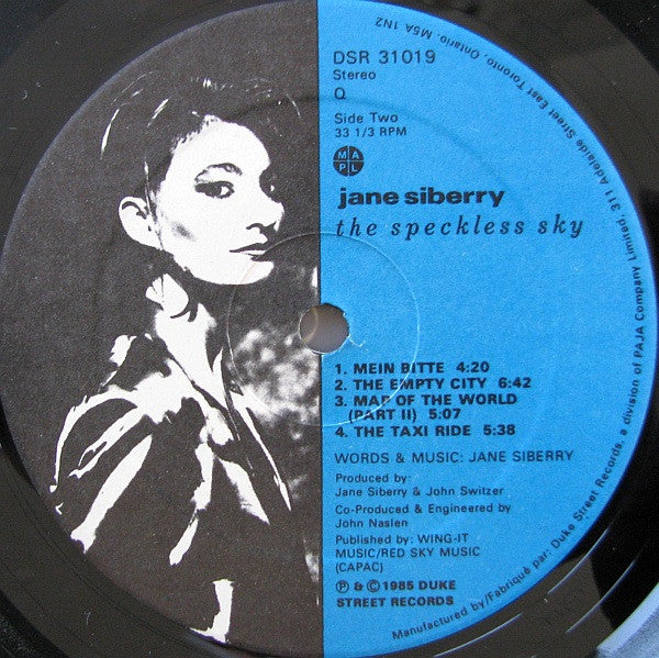 Jane Siberry - The Speckless Sky - 1985
