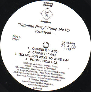 Krosfyah - "Ultimate Party" Pump Me Up - 1995