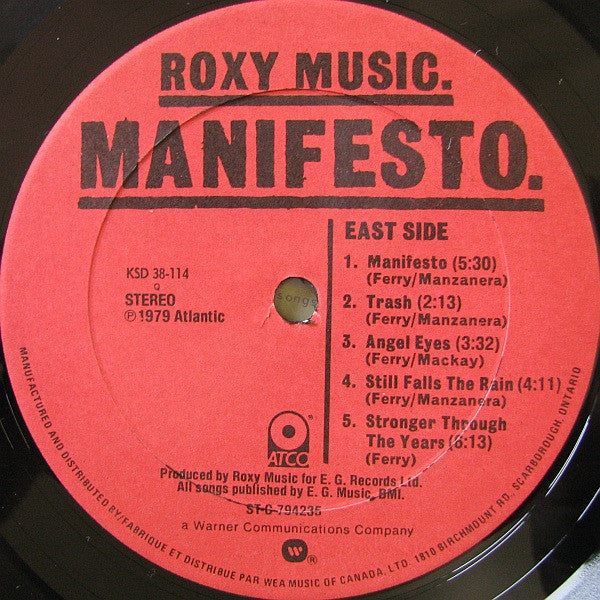 Roxy Music - Manifesto - 1979