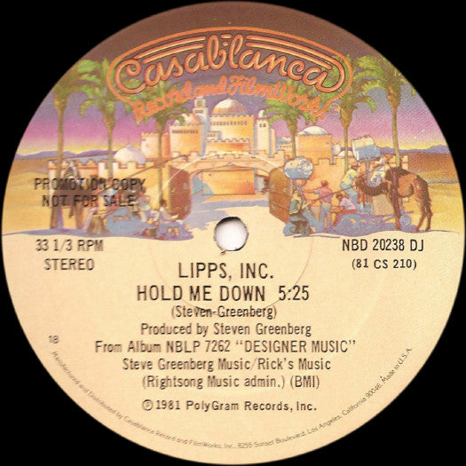 Lipps, Inc. - Hold Me Down - 1981