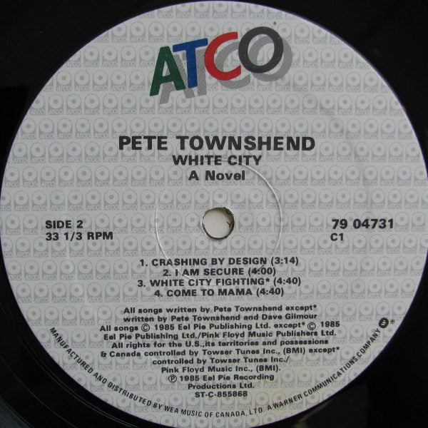 Pete Townshend - White City (A Novel) - 1985