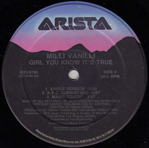 Milli Vanilli - Girl You Know It's True - 1988