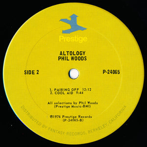 Phil Woods - Altology Vinyl Record