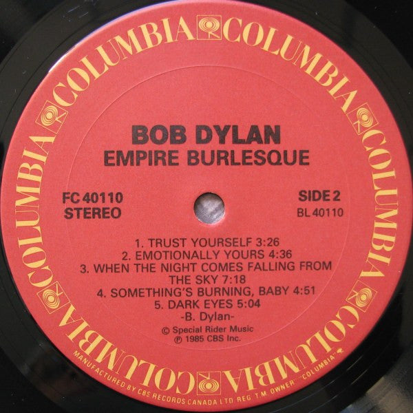 Bob Dylan - Empire Burlesque