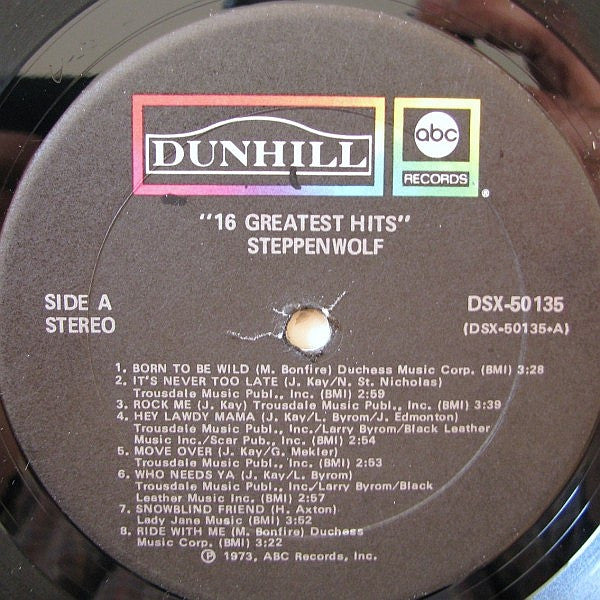 Steppenwolf - 16 Greatest Hits - 1973