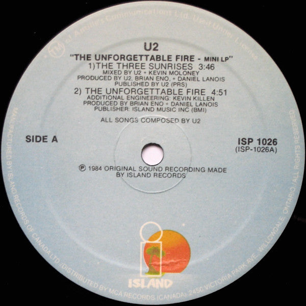 U2 - The Unforgettable Fire - 1985