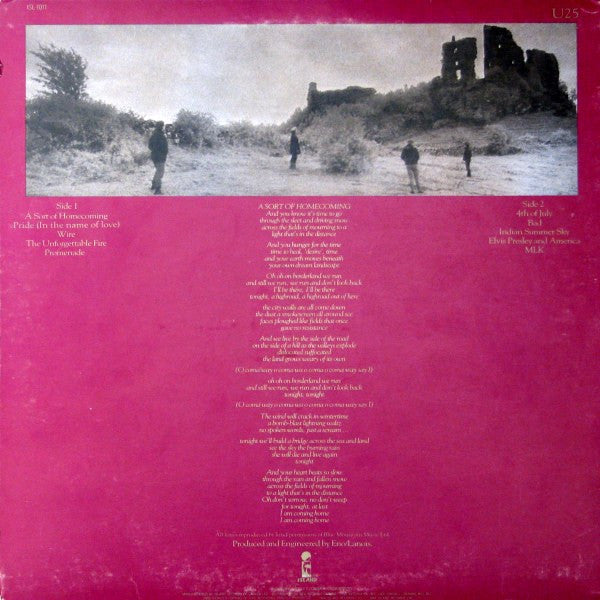 U2 - The Unforgettable Fire - 1984