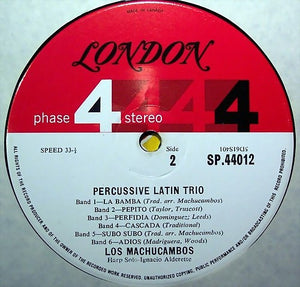 Los Machucambos - Percussive Latin Trio Vinyl Record