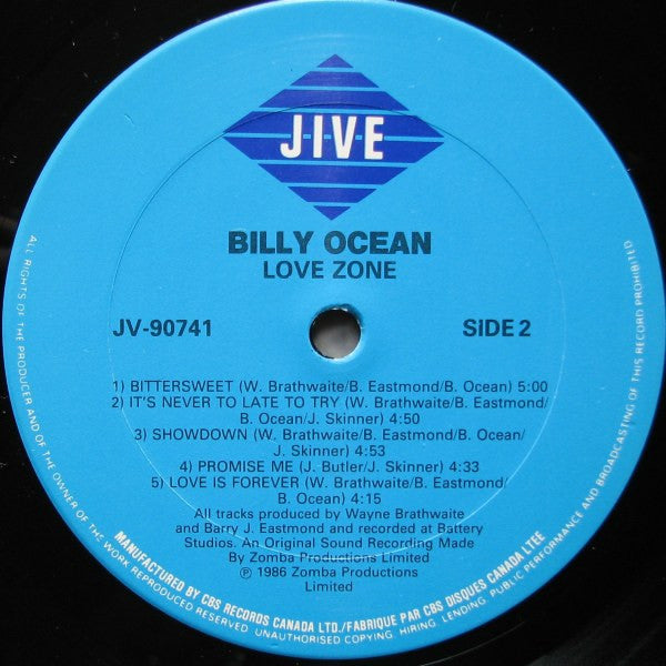 Billy Ocean - Love Zone - 1986