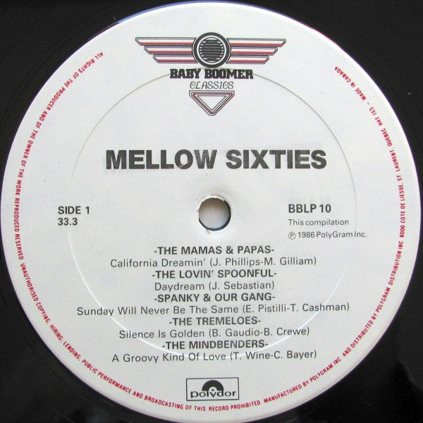 Various - Mellow Sixties (Easy Rockin' Hits Of The Sixties)