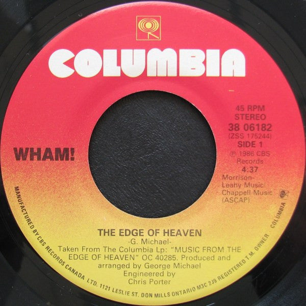 Wham! - The Edge Of Heaven - 1986