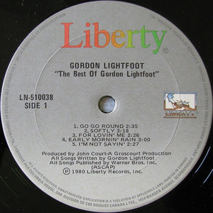 Gordon Lightfoot - The Best Of Gordon Lightfoot - 1980