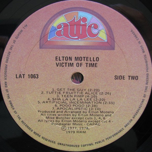 Elton Motello - Victim Of Time - 1979