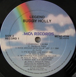 Buddy Holly - Legend - From The Original Master Tapes - 1985