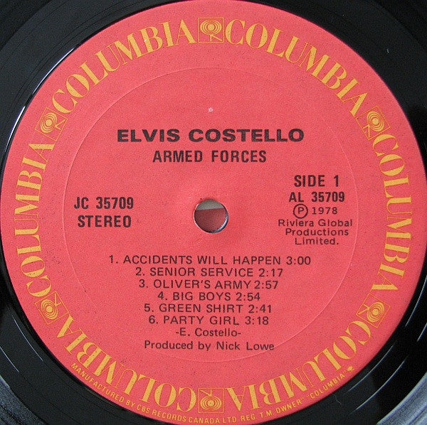 Elvis Costello & The Attractions - Armed Forces - 1979