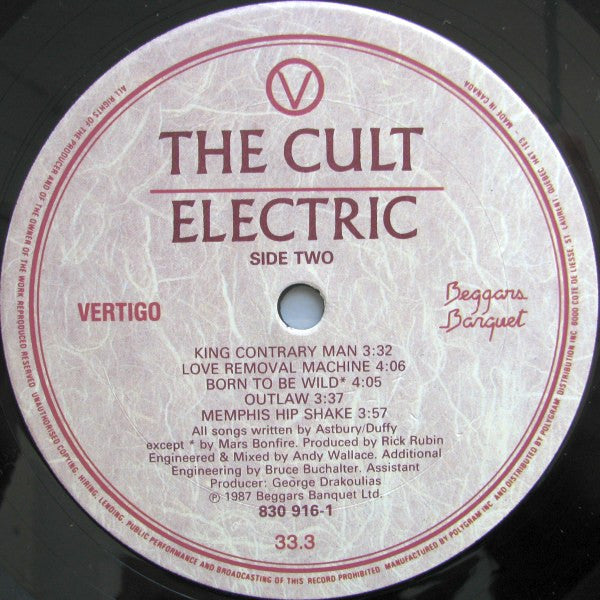 Cult, The - Electric - 1987