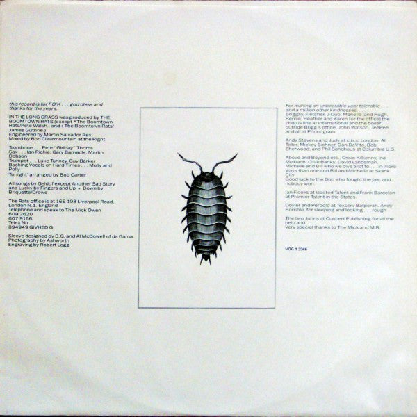 Boomtown Rats, The - In The Long Grass - 1984