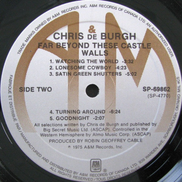 Chris de Burgh - Far Beyond These Castle Walls -
