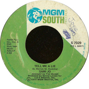 Sami Jo - Tell Me A Lie - 1973
