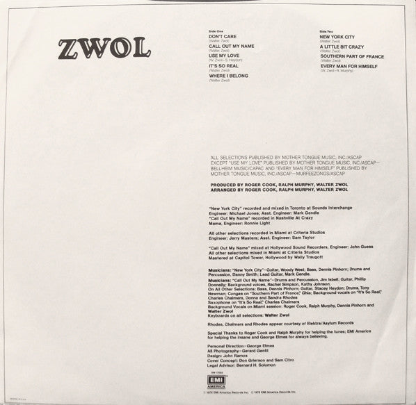 Zwol - Zwol Vinyl Record