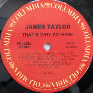 James Taylor - That's Why I'm Here - 1985