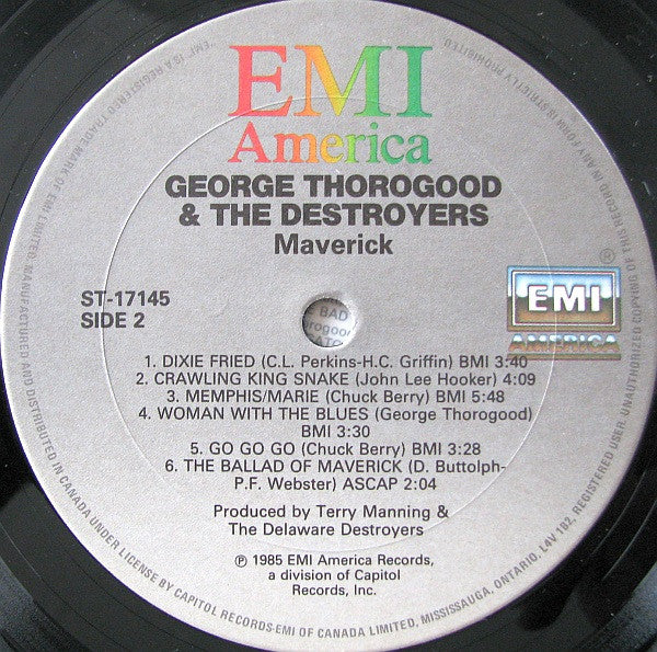 George Thorogood & The Destroyers - Maverick - 1985