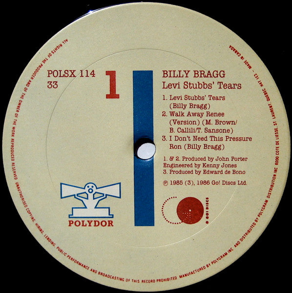 Billy Bragg - Levi Stubbs' Tears - 1986