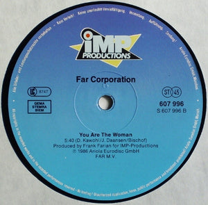 Far Corporation - Fire And Water (Special Club Mix) / You Are The Woman - 1986