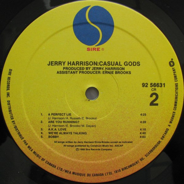 Jerry Harrison: Casual Gods - Casual Gods